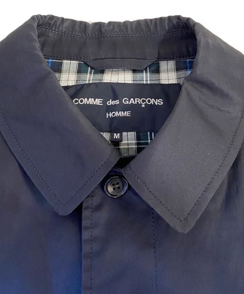 COMME des GARCONS HOMME（コムデギャルソン オム）COMME des GARCONS HOMME (コムデギャルソン オム) コットンステンカラーコート ネイビー サイズ:Mの古着・服飾アイテム