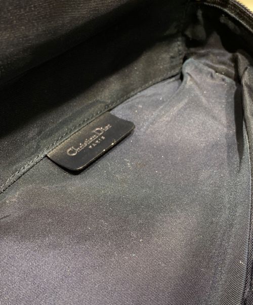 Christian Dior（クリスチャン ディオール）Christian Dior (クリスチャン ディオール) トロッターサドルポーチ インディゴの古着・服飾アイテム