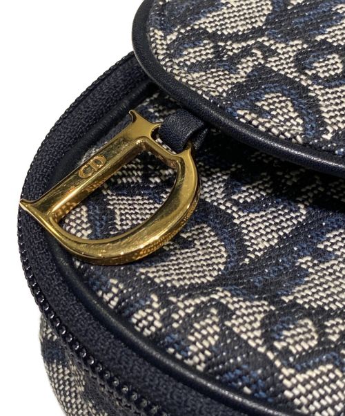 Christian Dior（クリスチャン ディオール）Christian Dior (クリスチャン ディオール) トロッターサドルポーチ インディゴの古着・服飾アイテム