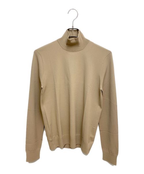 BOTTEGA VENETA（ボッテガベネタ）BOTTEGA VENETA (ボッテガベネタ) ビスコースハイネックセーター ベージュ サイズ:Mの古着・服飾アイテム