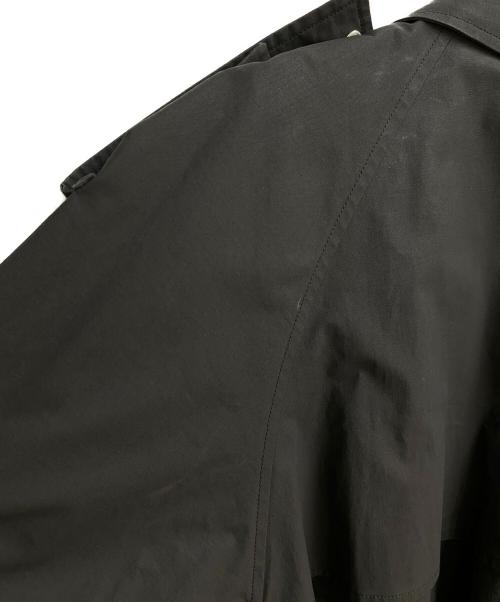 BOTTEGA VENETA（ボッテガベネタ）BOTTEGA VENETA (ボッテガベネタ) トライアングルベルトトレンチコート ブラック サイズ:46の古着・服飾アイテム