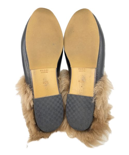 GUCCI（グッチ）GUCCI (グッチ) ホースビットミュール ブラック サイズ:40 1/2の古着・服飾アイテム