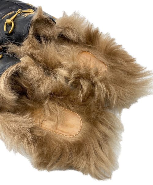 GUCCI（グッチ）GUCCI (グッチ) ホースビットミュール ブラック サイズ:40 1/2の古着・服飾アイテム