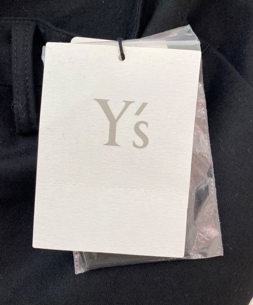 Y's（ワイズ）Y's (ワイズ) FLANNEL HEM RIB FASTENER PANTS ブラック サイズ:03 未使用品の古着・服飾アイテム