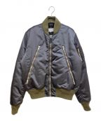 Maison Margielaメゾンマルジェラ）の古着「クラシックボンバージャケット」｜ブラック×オリーブ