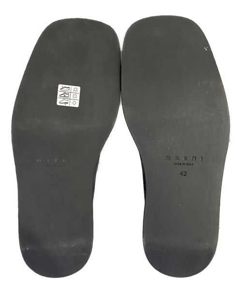 MARNI（マルニ）MARNI (マルニ) 21AW スウェードシューズ ネイビー サイズ:42の古着・服飾アイテム