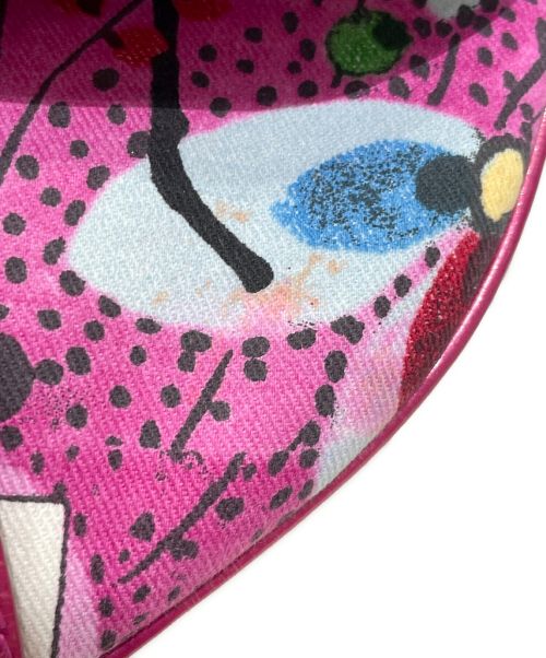 Christian Dior（クリスチャン ディオール）Christian Dior (クリスチャン ディオール) サドルバッグ ピンク×ホワイトの古着・服飾アイテム