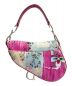 Christian Dior (クリスチャン ディオール) サドルバッグ ピンク×ホワイト：178000円