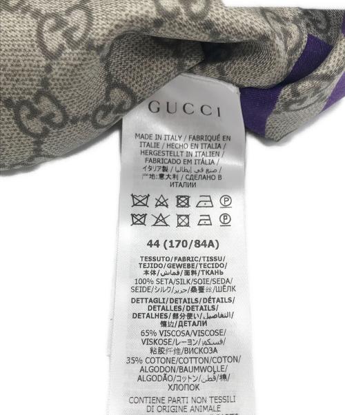 GUCCI（グッチ）GUCCI (グッチ) ZAIDF GEOMETRIC GG PRINT BOWLING Shirt ベージュ サイズ:44の古着・服飾アイテム