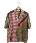 GUCCI（グッチ）の古着「ZAIDF GEOMETRIC GG PRINT BOWLING Shirt」｜ベージュ