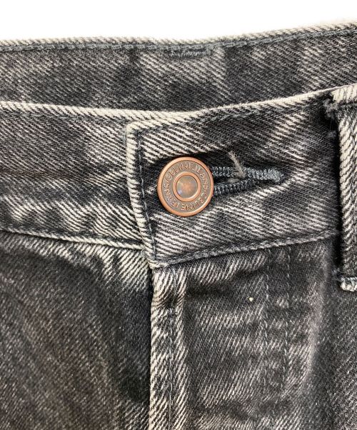 CELINE（セリーヌ）CELINE (セリーヌ) アシッドグレーウォッシュ カートジーンズ ブラック サイズ:W30の古着・服飾アイテム