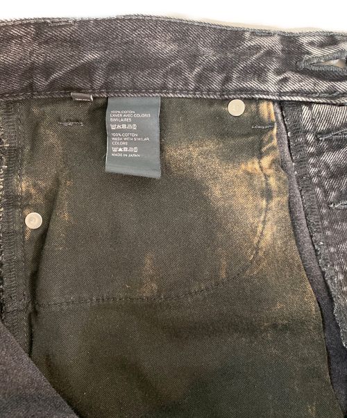 CELINE（セリーヌ）CELINE (セリーヌ) アシッドグレーウォッシュ カートジーンズ ブラック サイズ:W30の古着・服飾アイテム