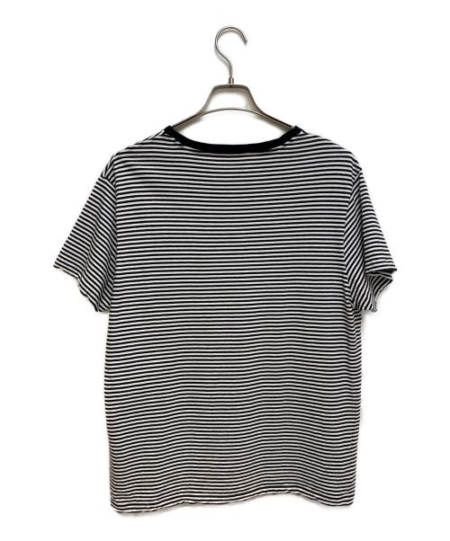 CELINE（セリーヌ）CELINE (セリーヌ) トリオンフ ボーダーTシャツ ブラック×ホワイト サイズ:Mの古着・服飾アイテム