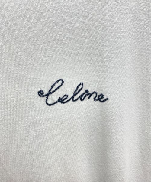 CELINE（セリーヌ）CELINE (セリーヌ) エンブロイダリー Tシャツ ホワイト サイズ:Mの古着・服飾アイテム