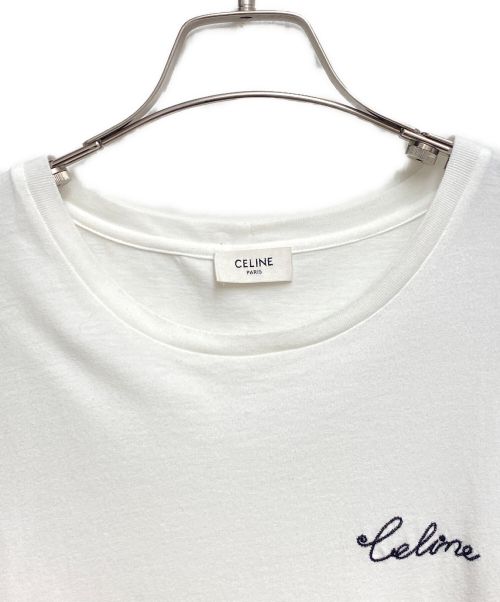 CELINE（セリーヌ）CELINE (セリーヌ) エンブロイダリー Tシャツ ホワイト サイズ:Mの古着・服飾アイテム