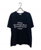CELINEセリーヌ）の古着「21AW シャンボール ルーズプリントTシャツ」｜ブラック