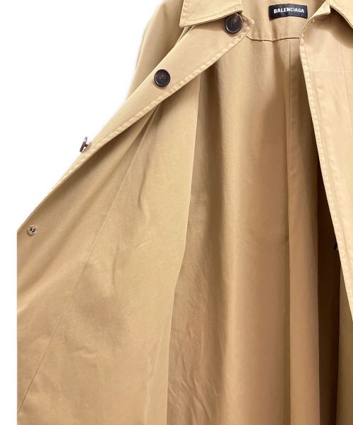 BALENCIAGA（バレンシアガ）BALENCIAGA (バレンシアガ) ステンカラーコート ベージュ サイズ:46の古着・服飾アイテム
