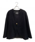 CHANELシャネル）の古着「ノーカラー1Bジャケット」｜ブラック