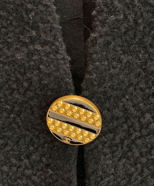 CHANEL（シャネル）CHANEL (シャネル) ノーカラー1Bジャケット ブラック サイズ:38の古着・服飾アイテム