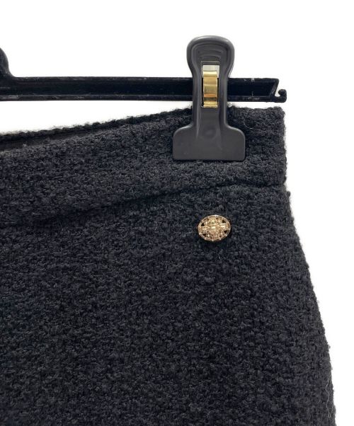 CHANEL（シャネル）CHANEL (シャネル) ウールツイードパンツ ブラック サイズ:36の古着・服飾アイテム