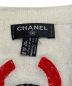 中古・古着 CHANEL (シャネル) コットンカシミヤココマークロゴストール ホワイト：44800円