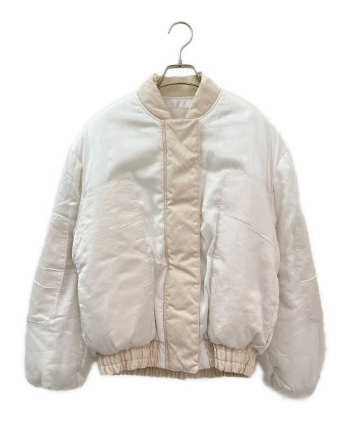 JIL SANDER（ジルサンダー）JIL SANDER (ジルサンダー) ボンバージャケット アイボリー サイズ:34の古着・服飾アイテム