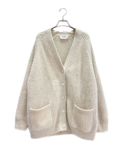 CELINE（セリーヌ）CELINE (セリーヌ) モヘアシルクニットカーディガン サイズ:XSの古着・服飾アイテム