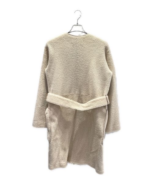 LOEWE（ロエベ）LOEWE (ロエベ) ムートンノーカラーコート ホワイト サイズ:36の古着・服飾アイテム