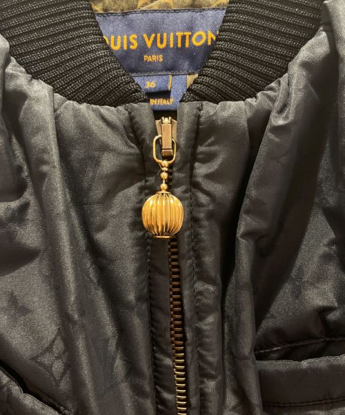 LOUIS VUITTON（ルイ ヴィトン）LOUIS VUITTON (ルイ ヴィトン) ビショップスリーブボマージャケット ブラック サイズ:36の古着・服飾アイテム