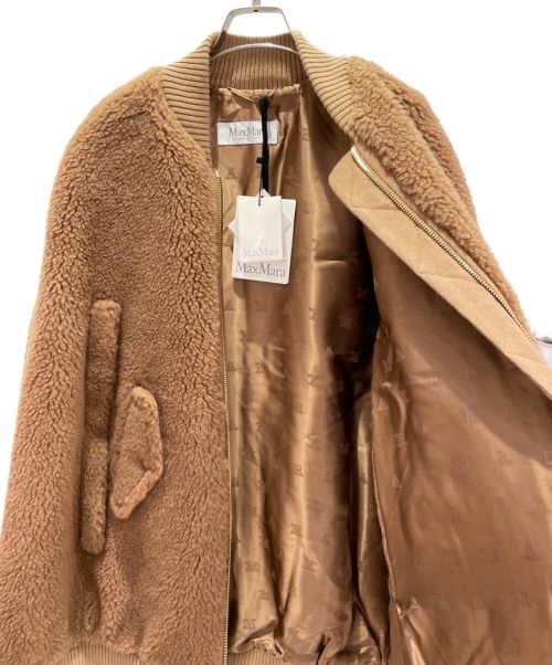 MaxMara（マックスマーラ）MaxMara (マックスマーラ) JUGLASテディベアケープ キャメル サイズ:S 未使用品の古着・服飾アイテム