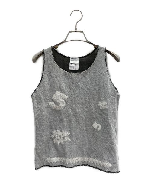 CHANEL（シャネル）CHANEL (シャネル) EMBELLISHEDタンクトップ サイズ:42の古着・服飾アイテム
