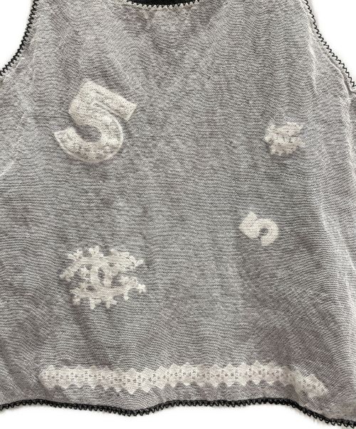 CHANEL（シャネル）CHANEL (シャネル) EMBELLISHEDタンクトップ サイズ:42の古着・服飾アイテム