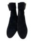 中古・古着 Saint Laurent Paris (サンローランパリ) ベルトデザインスウェードアンクルブーツ ブラック サイズ:36 1/2：32800円