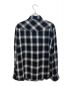 CELINE (セリーヌ) クラシックフィットチェックシャツ ブラック×ホワイト サイズ:XL：39800円
