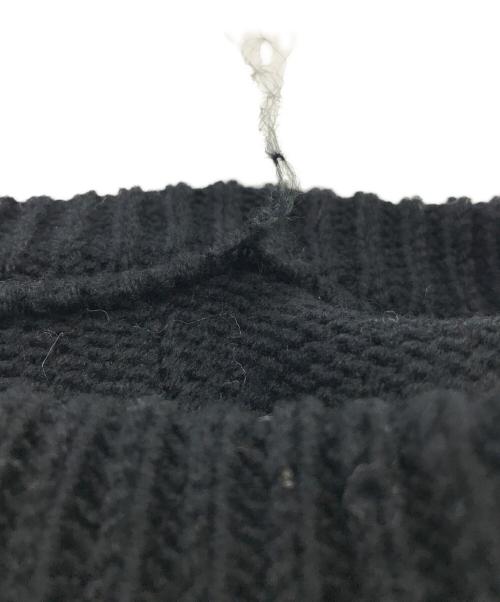 malamute（マラミュート）malamute (マラミュート) ダブルスリットプルオーバーニット ブラック サイズ:Fの古着・服飾アイテム