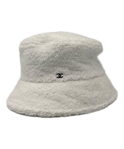 CHANEL（シャネル）CHANEL (シャネル) バケットハット ホワイト サイズ:Lの古着・服飾アイテム
