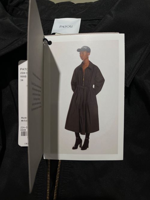 patou（パトゥ）patou (パトゥ) ZIPPED MAXI DRESS ブラック サイズ:34の古着・服飾アイテム