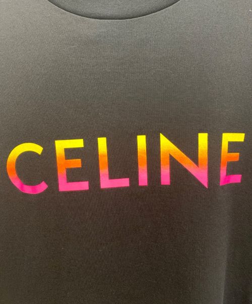 CELINE（セリーヌ）CELINE (セリーヌ) ルーズTシャツ / コットンジャージー ブラック サイズ:Sの古着・服飾アイテム