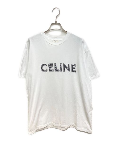 CELINE（セリーヌ）CELINE (セリーヌ) 21SS スタッズ付きルーズTシャツ ホワイト サイズ:Sの古着・服飾アイテム