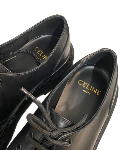 CELINE（セリーヌ）CELINE (セリーヌ) レンジャーダービー ブラック サイズ:42の古着・服飾アイテム