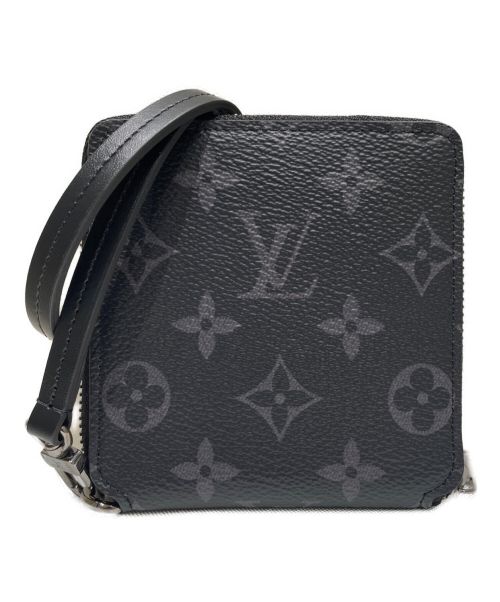 LOUIS VUITTON（ルイ ヴィトン）LOUIS VUITTON (ルイ ヴィトン) エクリプス ジッピー コンパクトウォレット ブラックの古着・服飾アイテム