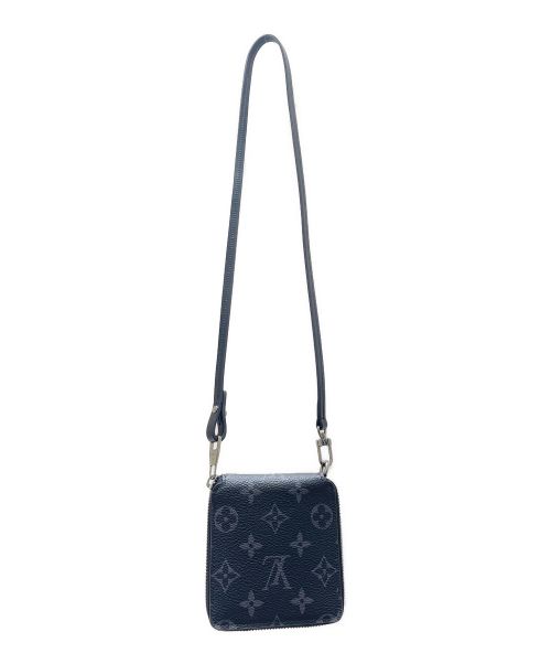 LOUIS VUITTON（ルイ ヴィトン）LOUIS VUITTON (ルイ ヴィトン) エクリプス ジッピー コンパクトウォレット ブラックの古着・服飾アイテム