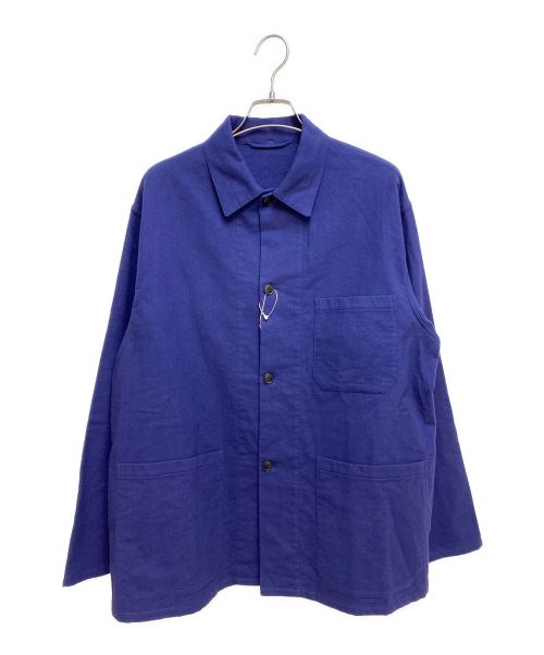 COMOLI（コモリ）COMOLI (コモリ) コットンネル ワークジャケット ロイヤルブルー サイズ:L 未使用品の古着・服飾アイテム