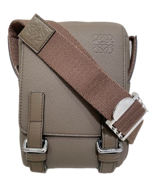 LOEWE（ロエベ）LOEWE (ロエベ) ミリタリークロスボディーバッグ ブラウンの古着・服飾アイテム