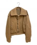 AURALEEオーラリー）の古着「BRUSHED BABY CAMEL MELTON BLOUSON(ブラッシュドベイビーキャメルメルトンブルゾン)」｜キャメル