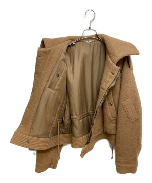 AURALEE（オーラリー）AURALEE (オーラリー) BRUSHED BABY CAMEL MELTON BLOUSON(ブラッシュドベイビーキャメルメルトンブルゾン) キャメル サイズ:3の古着・服飾アイテム