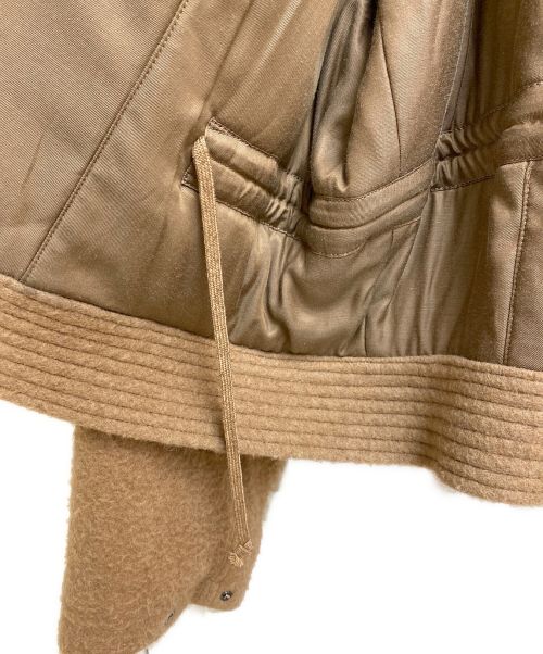 AURALEE（オーラリー）AURALEE (オーラリー) BRUSHED BABY CAMEL MELTON BLOUSON(ブラッシュドベイビーキャメルメルトンブルゾン) キャメル サイズ:3の古着・服飾アイテム