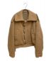 AURALEE（オーラリー）の古着「BRUSHED BABY CAMEL MELTON BLOUSON(ブラッシュドベイビーキャメルメルトンブルゾン)」｜キャメル