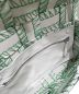 中古・古着 BOTTEGA VENETA (ボッテガベネタ) カセットオーバーロックステッチショルダーバッグ ホワイト×グリーン：178000円