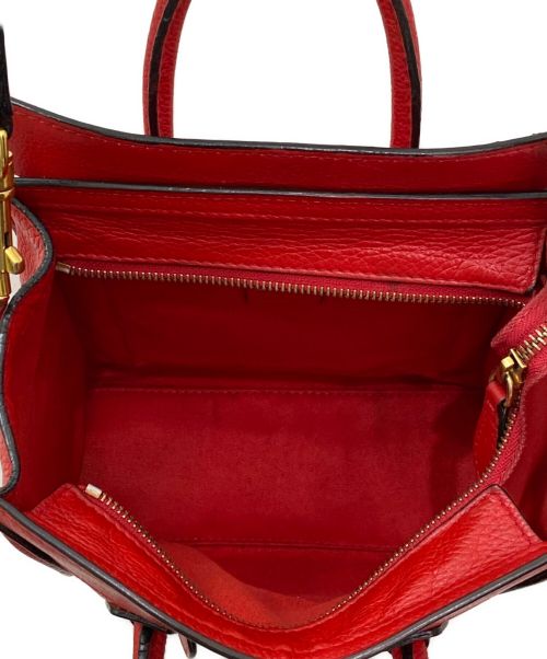CELINE（セリーヌ）CELINE (セリーヌ) ラゲージナノ/2WAYショルダーバッグ レッドの古着・服飾アイテム